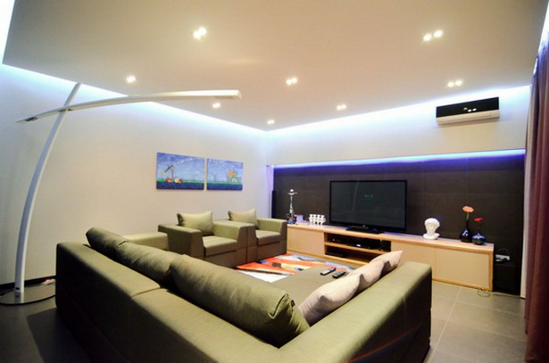 deckenbeleuchtung-wohnzimmer-74-2 Mennyezeti világítás nappali
