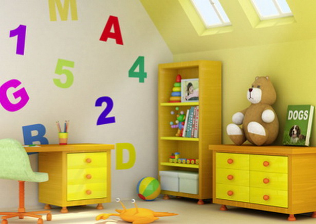 farbgestaltung-kinderzimmer-48-13 Színes design gyermekszoba