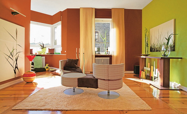 farbgestaltung-wohnzimmer-beispiele-68-2 Színes design nappali példák