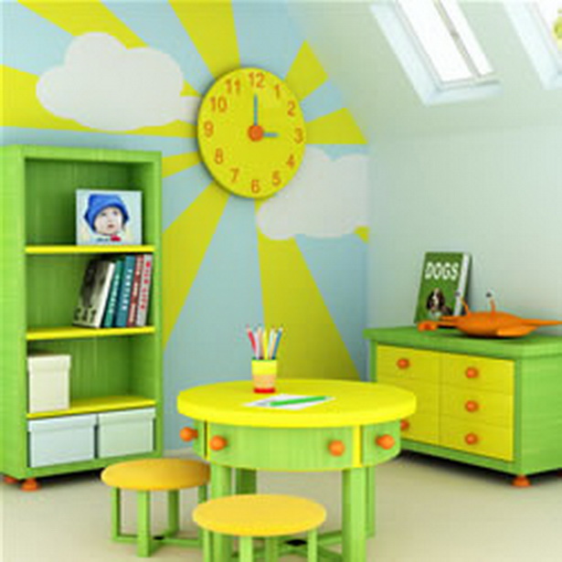 kinderzimmer-ausmalen-ideen-32-5 Gyerekek szoba színező ötletek