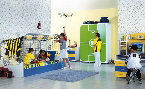 kinderzimmer-fussball-53-17 Gyermekszoba labdarúgás
