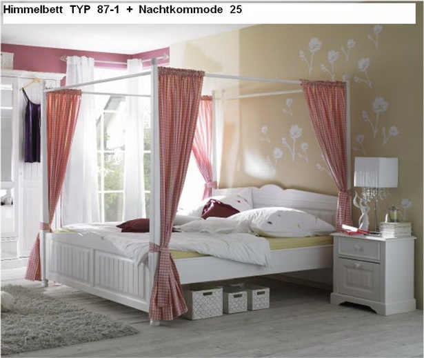 schlafzimmer-mit-himmelbett-43-6 Hálószoba négy poszter ágy