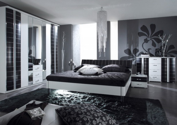 schlafzimmer-schwarz-weiss-95-18 Hálószoba fekete fehér