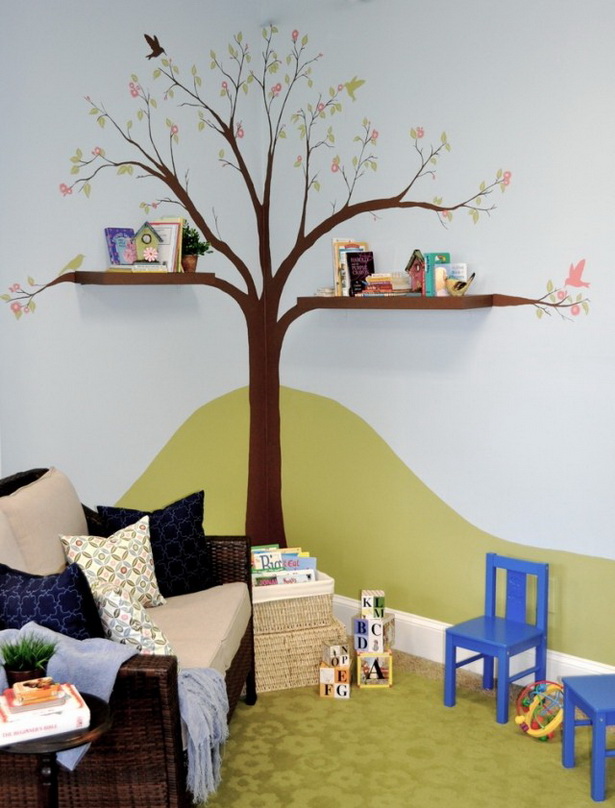 kinderzimmer-wnde-gestalten-89 Tervezés gyermekszoba falak