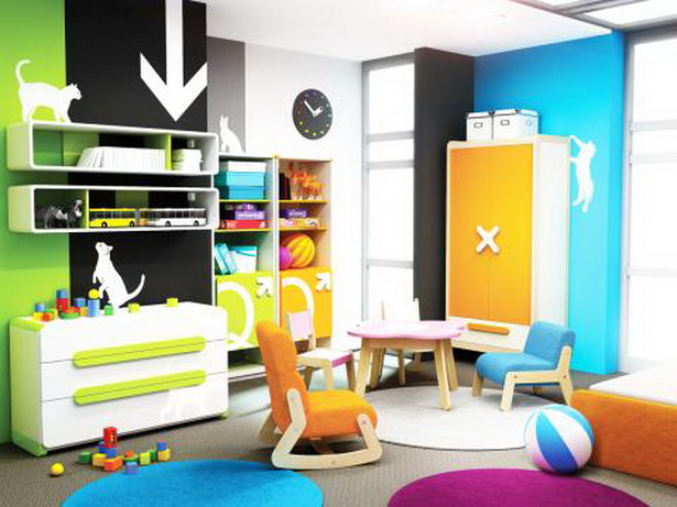 Gyermekszoba bútorok színes