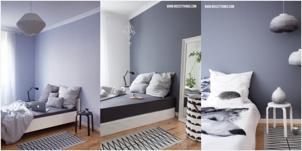 farbe-schlafzimmer-weisse-mobel-79 Színes hálószoba fehér bútorok