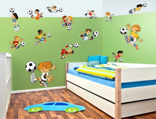 fussball-kinderzimmer-deko-99_18 Labdarúgás gyerekek szoba dekoráció