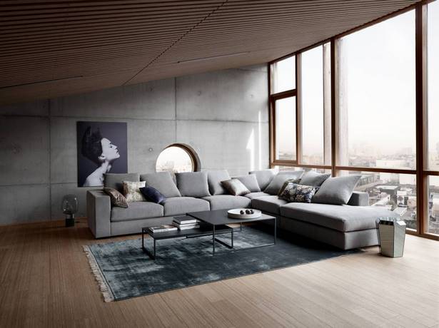 grosses-sofa-kleiner-raum-17 Nagy kanapé kis szoba