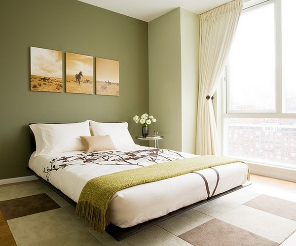 grune-wande-im-schlafzimmer-45 Zöld falak a hálószobában