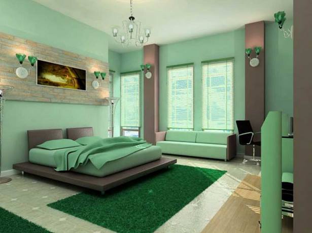 grune-wande-im-schlafzimmer-45_16 Zöld falak a hálószobában