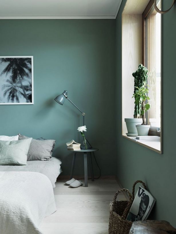 schlafzimmer-wandfarbe-grun-16_14 Hálószoba fal színe zöld