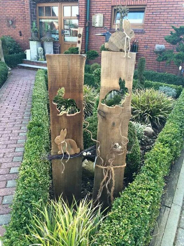 deko-ideen-aus-holz-fur-den-garten-24 Díszítő ötletek fából a kertben