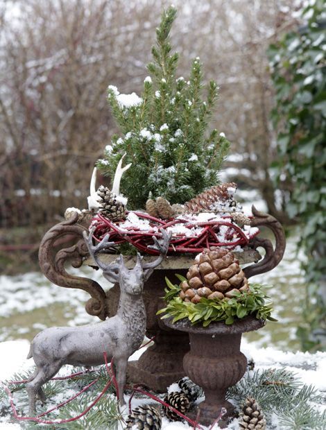 deko-weihnachten-garten-91 Karácsonyi kerti dekoráció