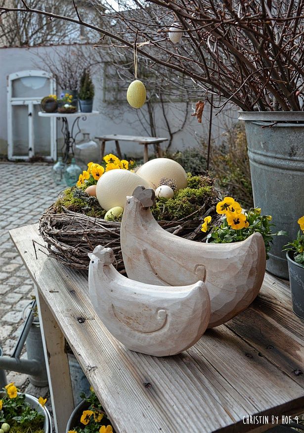 dekoration-ostern-garten-33 A húsvéti kert díszítése