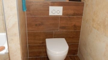 Fürdőszoba design csempe fa megjelenés