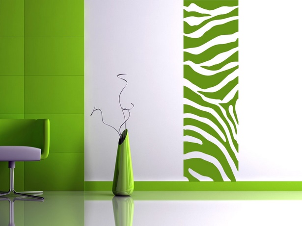 wandgestaltung-flur-mit-farbe-51_7 Fali design folyosó színes