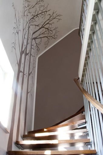 wandgestaltung-flur-treppenhaus-61_2 Fali tervezés folyosó lépcső