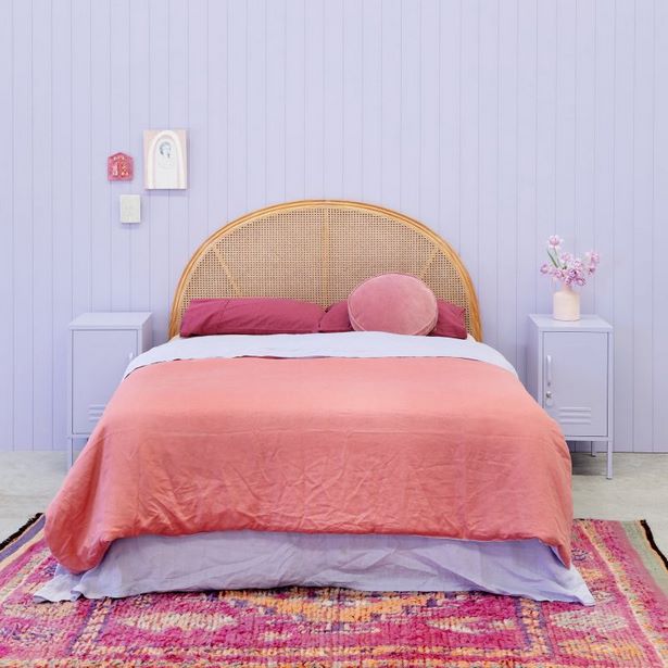 lila-wandfarbe-schlafzimmer-39 Lila hálószoba falfesték