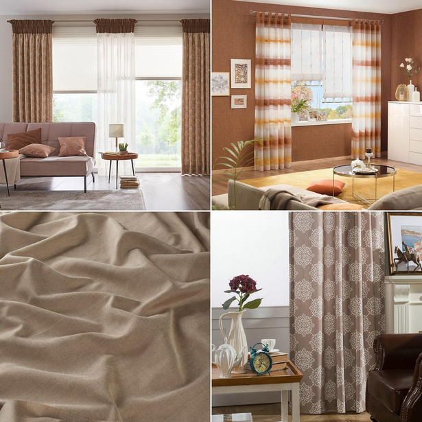 gardinen-modern-wohnzimmer-braun-001 Modern nappali függöny barna