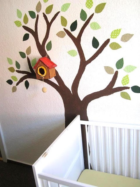 Gyermekszoba fa festmény