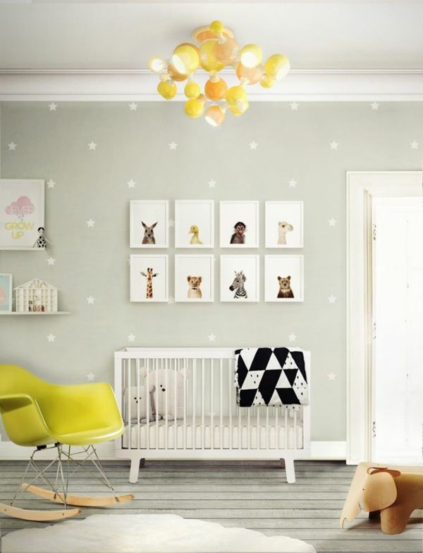 wandgestaltung-babyzimmer-ideen-98_11 Fali tervezés baba szoba ötletek