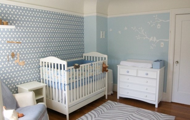 wandgestaltung-babyzimmer-ideen-98_15 Fali tervezés baba szoba ötletek