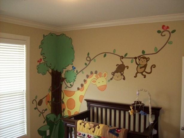 wandgestaltung-babyzimmer-ideen-98_4 Fali tervezés baba szoba ötletek