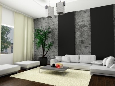 wohnzimmer-gestalten-grau-weiss-50_11 Design nappali szürke fehér