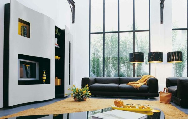 wohnzimmer-mit-schwarzer-couch-57_16 Nappali fekete kanapéval