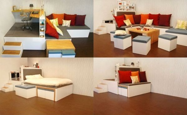 Funkcionális bútorok kis szobákhoz