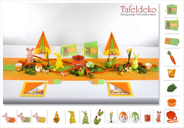 tischdeko-ostern-90_7 Asztal dekoráció Húsvét