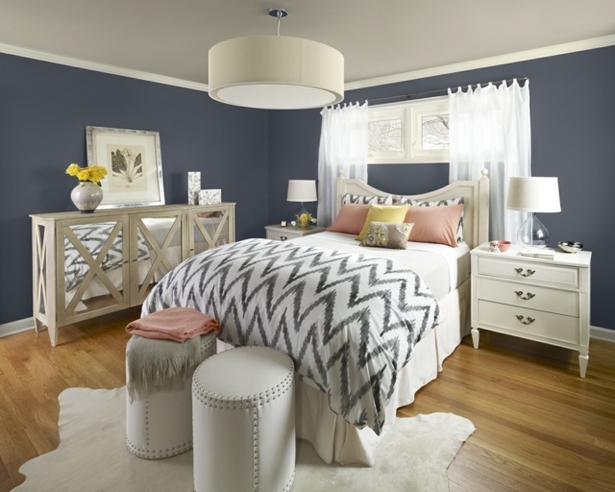 wandfarbe-weisse-mobel-schlafzimmer-63_14 Fal színe, fehér hálószoba bútorok