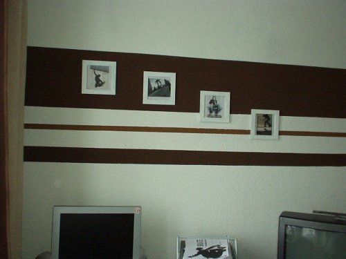 wandgestaltung-mit-streifen-10_2 Fal kialakítása csíkokkal