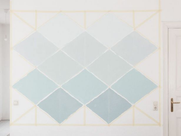 dreiecke-wand-malen-55_16 Háromszögek falfestmény