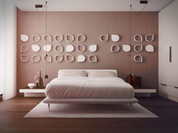 deko-wand-schlafzimmer-60 Dekoratív fal hálószoba