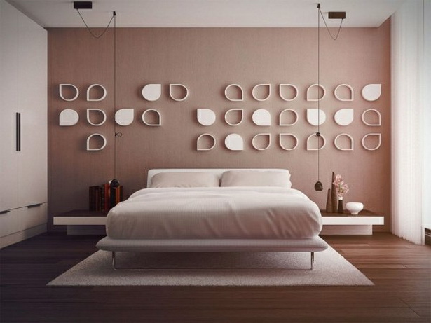 deko-wand-schlafzimmer-60_4 Dekoratív fal hálószoba
