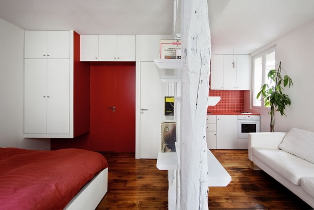 einraumwohnung-einrichten-75 Bútorozott egyszobás apartman