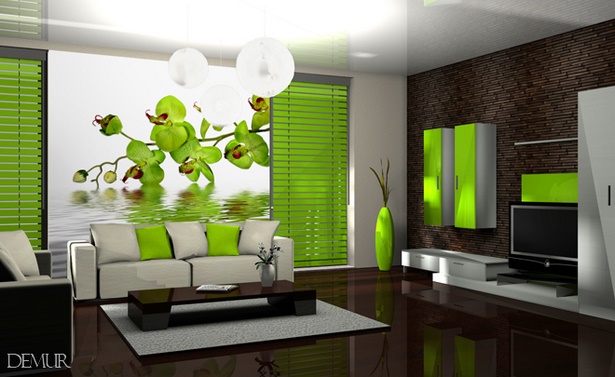 grne-deko-wohnzimmer-77_13 Zöld dekoráció nappali
