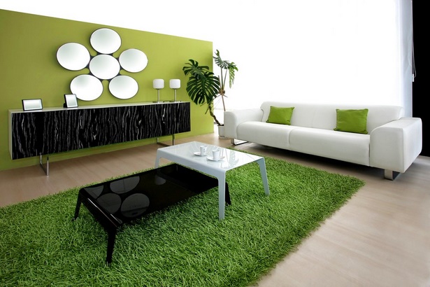 grne-deko-wohnzimmer-77_16 Zöld dekoráció nappali