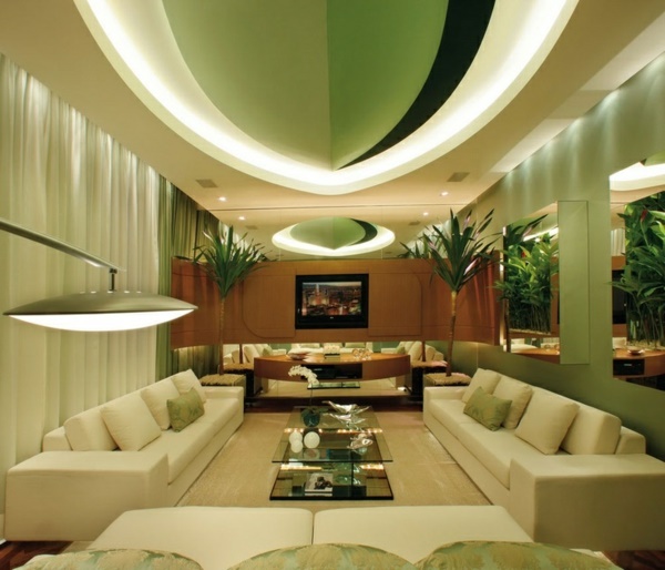 grne-deko-wohnzimmer-77_7 Zöld dekoráció nappali