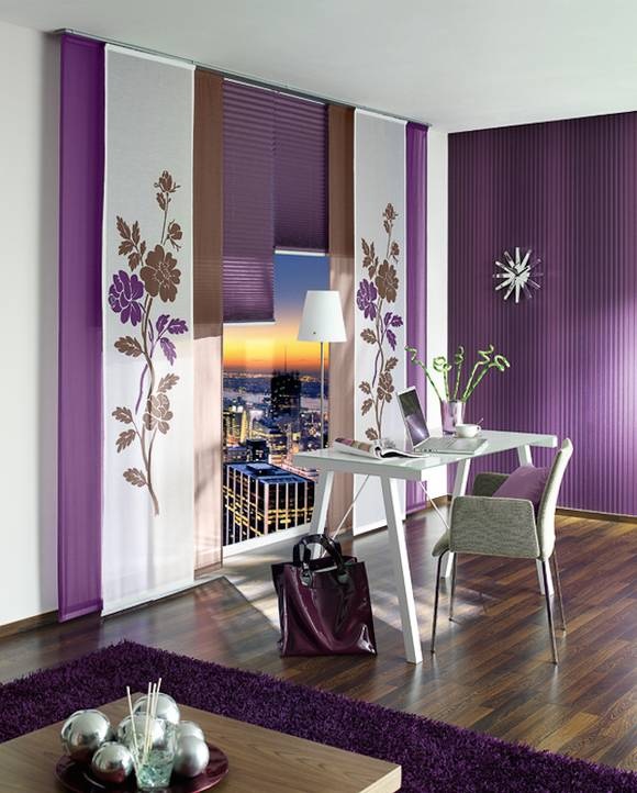 lila-dekoration-wohnzimmer-76 Lila dekoráció nappali