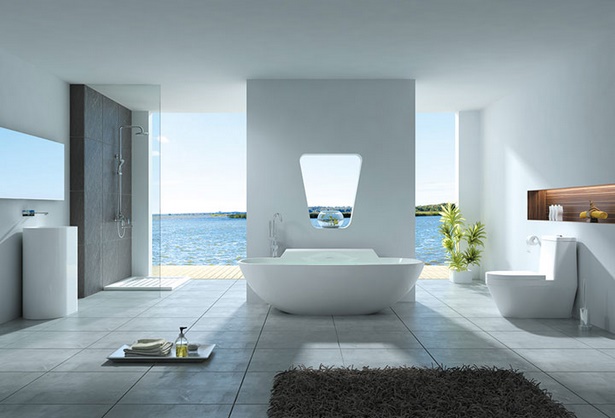 moderne-bder-mit-freistehender-badewanne-47_11 Modern fürdőszobák szabadon álló káddal