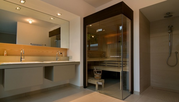 Modern fürdőszobák szaunával