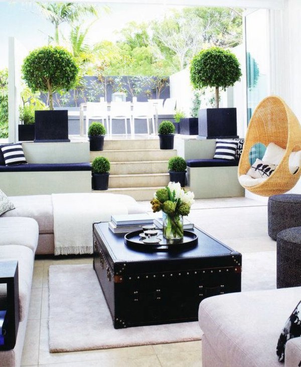 pflanzen-dekoration-wohnzimmer-63_6 Növények dekoráció nappali