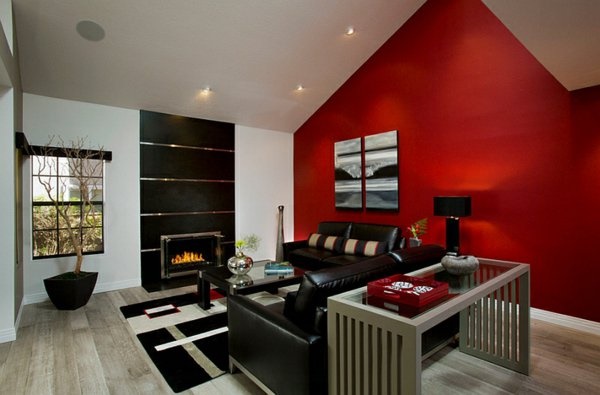 rote-dekoration-wohnzimmer-83_9 Piros dekoráció nappali