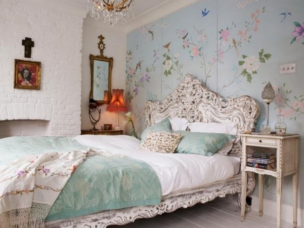 vintage-schlafzimmer-deko-31 Évjárat hálószoba dekoráció