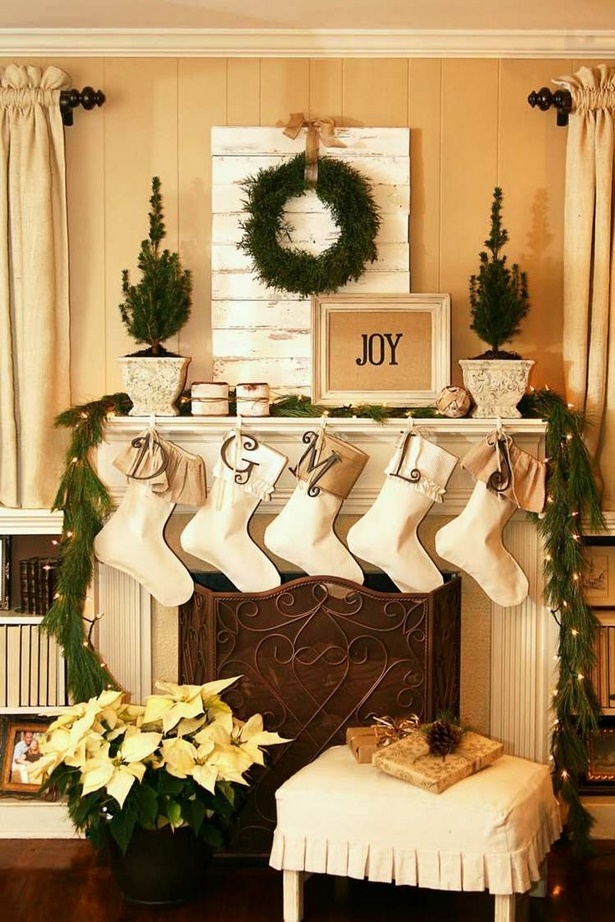 wohnzimmer-deko-weihnachten-95_2 Nappali dekoráció Karácsony