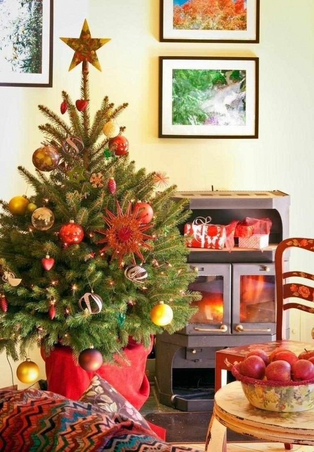 wohnzimmer-deko-weihnachten-95_5 Nappali dekoráció Karácsony