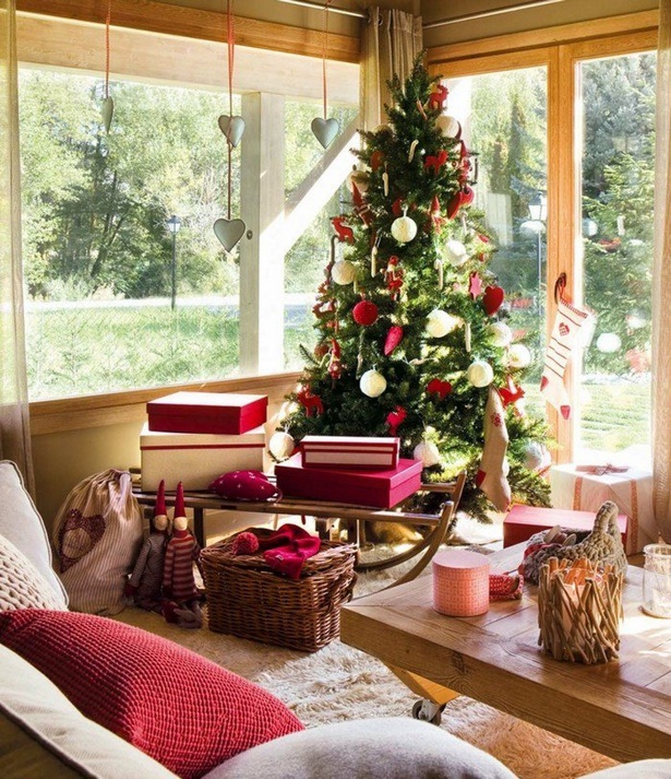 wohnzimmer-dekorieren-weihnachten-07_14 Nappali díszítő karácsony