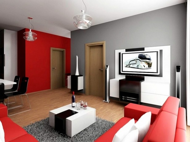 wohnzimmer-in-rot-gestaltet-73_3 Nappali díszített Piros